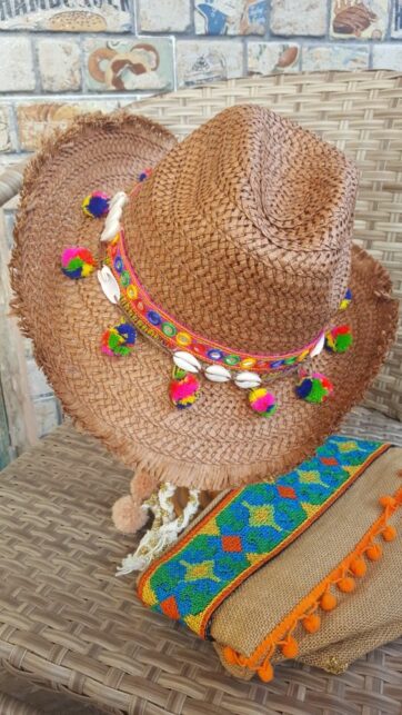 Sombrero Artesanales Mexicano de Palma Pintado a Mano y Decorado Hecho a Mano Venta Mayoreo Somos Fabricantes Sombrero22