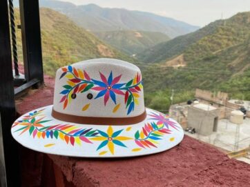 Sombrero Artesanales Mexicano de Palma Pintado a Mano y Decorado s Hecho a Mano Venta Mayoreo Somos Fabricantes Sombrero56